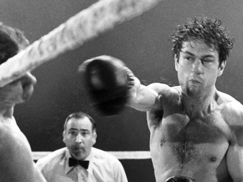 &ldquo;Toro scatenato&rdquo; (&ldquo;Raging Bull&rdquo;) &egrave; un film del 1980 interpretato da Robert De Niro e diretto da Martin Scorsese (Wikipedia)