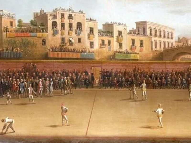 Antonio Joli - Il gioco della palla a bracciale
