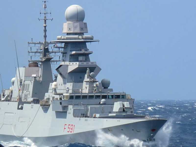 Nave Bergamini in navigazione (foto: NATO Maritime Command, Facebook)