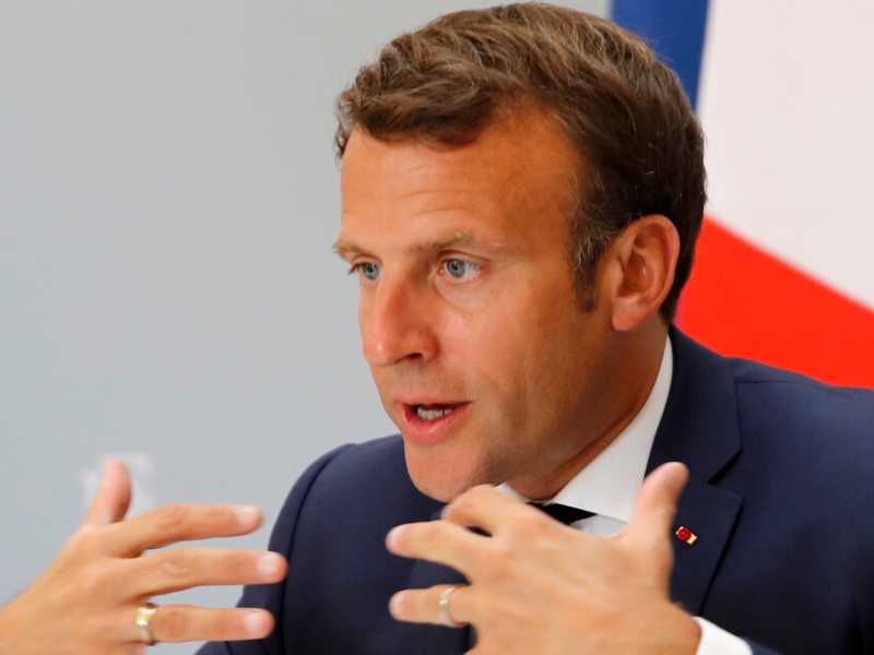 Emmanuel Macron (foto LaPresse)