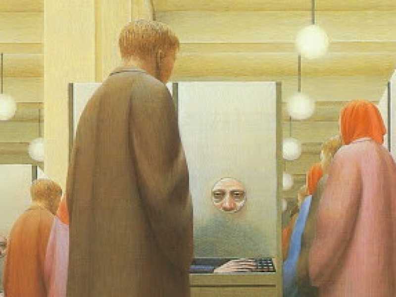 Government Bureau, dipinto di George Tooker del 1956 - Metropolitan Museum of Art (Met), New York City