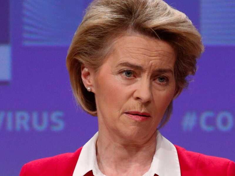Il presidente della Commissione Ue, Ursula von der Leyen (foto LaPresse)