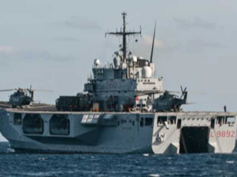 La nave anfibia San Giorgio