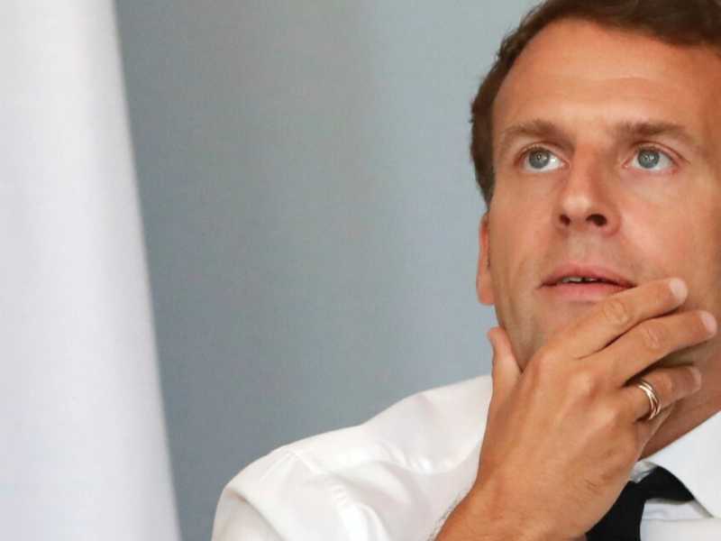 Emmanuel Macron (foto LaPresse)