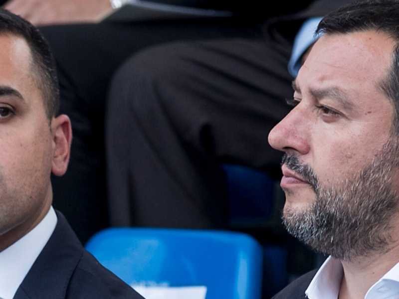 Luigi Di Maio e Matteo Salvini (foto LaPresse)