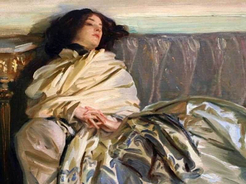 John Singer Sargent , &ldquo;Repose&rdquo;, olio su tela, 1911 (Wikipedia)