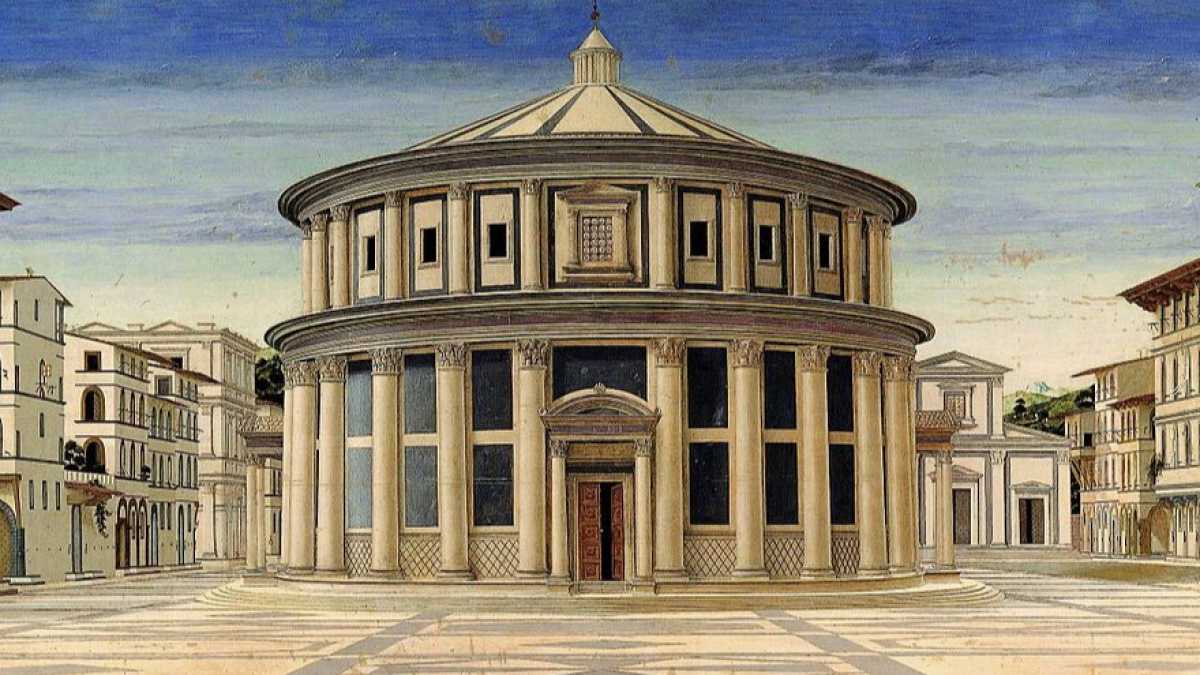 Immagine di Guardare la città ideale e chiedersi se anche lì si fosse al dopo o al prima di qualcosa