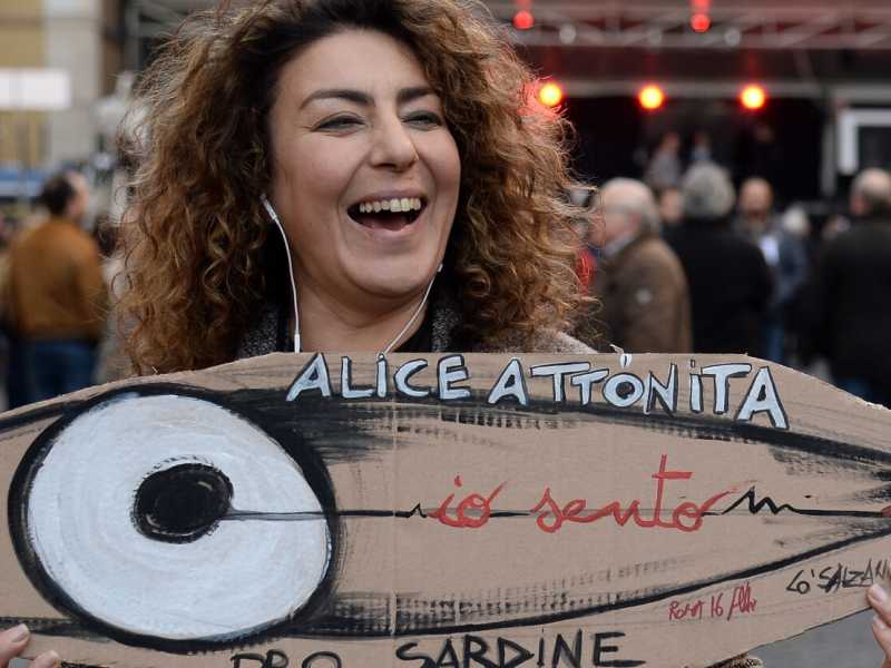 Manifestazione delle Sardine a Roma, 10 febbraio 2020