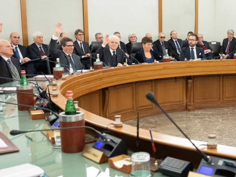 Una seduta plenaria del Csm (foto LaPresse)