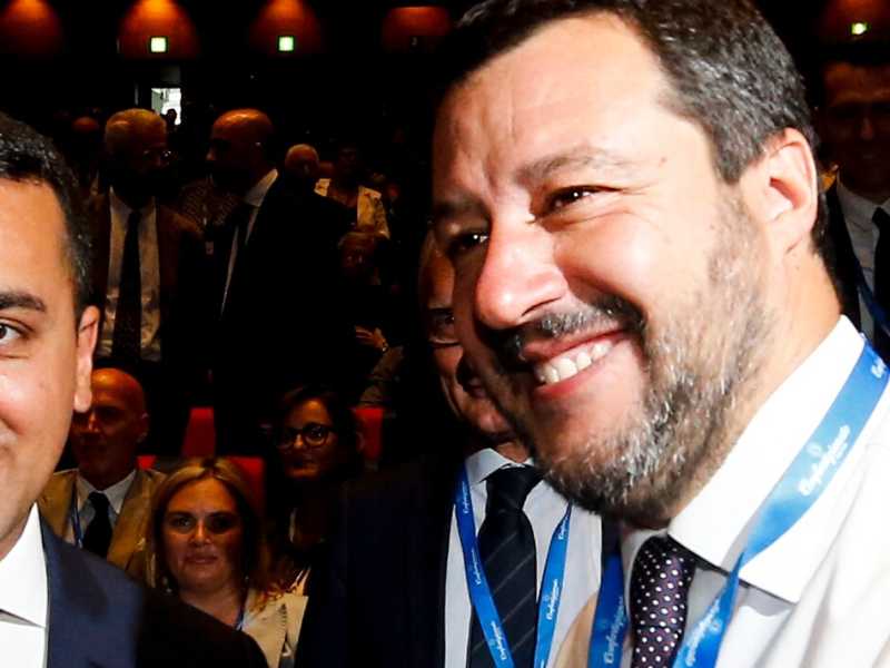 Luigi Di Maio e Matteo Salvini (foto LaPresse)