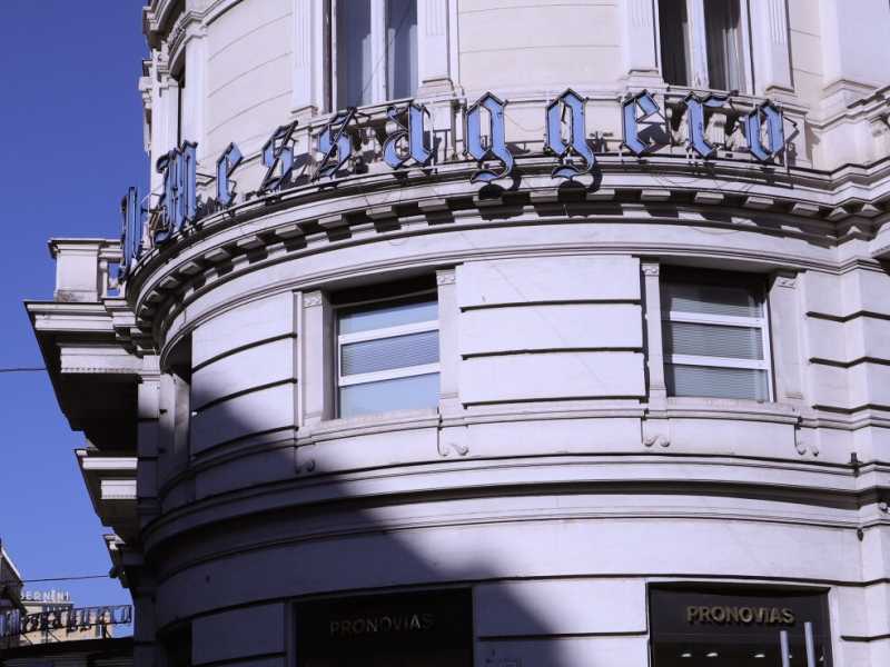 La sede del Messaggero su via del Tritone, a Roma (foto Il Foglio)
