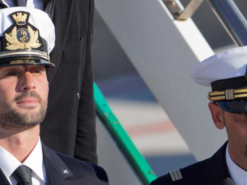  Massimiliano Latorre e Salvatore Girone (foto LaPresse)