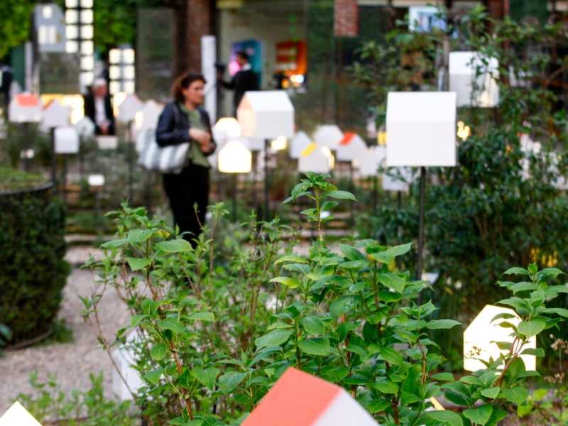 L'Orto botanico di Brera in uno scatto del 2018 (foto LaPresse)