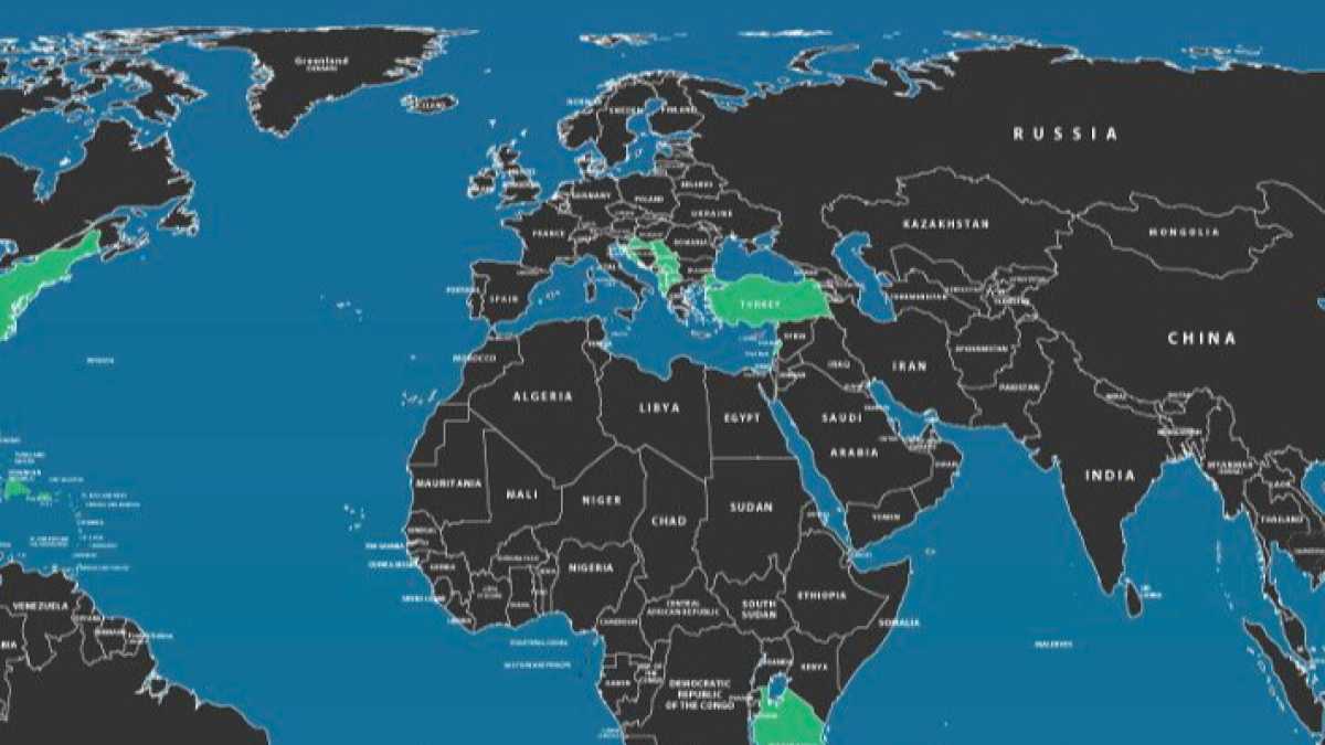 Immagine di L’isolazionismo americano visto da vicino in questa mappa avvilita