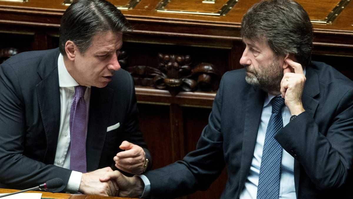 Immagine di Franceschini e Conte: entrambi delusi, entrambi contenti