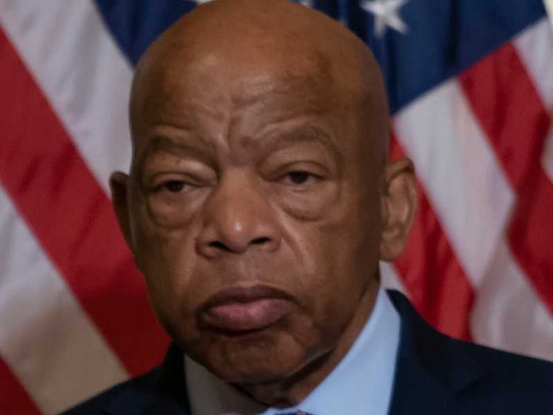 John Lewis nel maggio scorso (foto LaPresse)