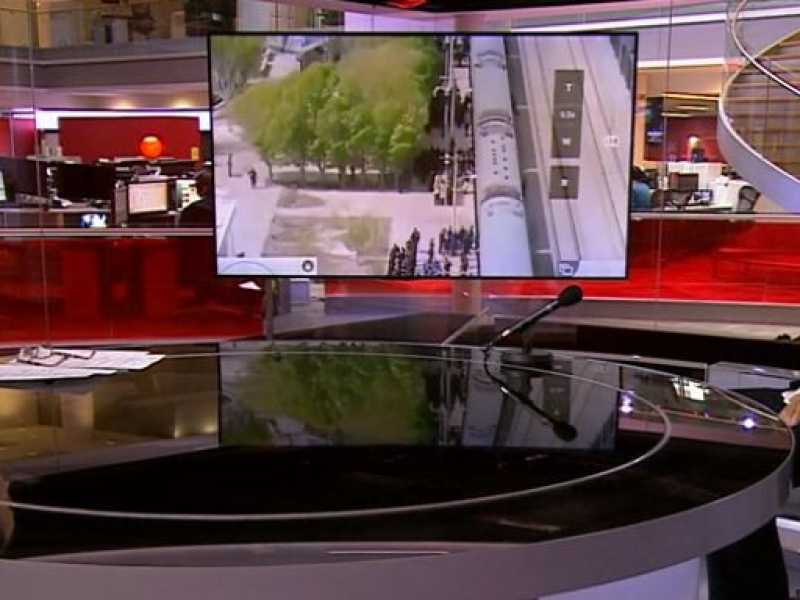 Un momento del confronto tra Marr e Liu, sulla Bbc (foto tratta dal sito dalla Bbc)