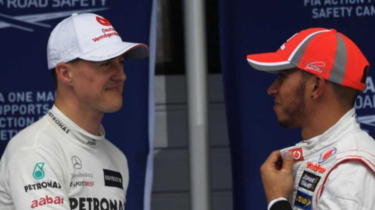 Immagine di Hamilton quasi come Schumacher