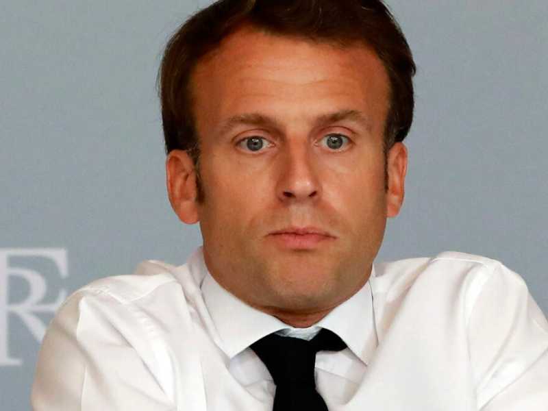 Emmanuel Macron (foto LaPresse)