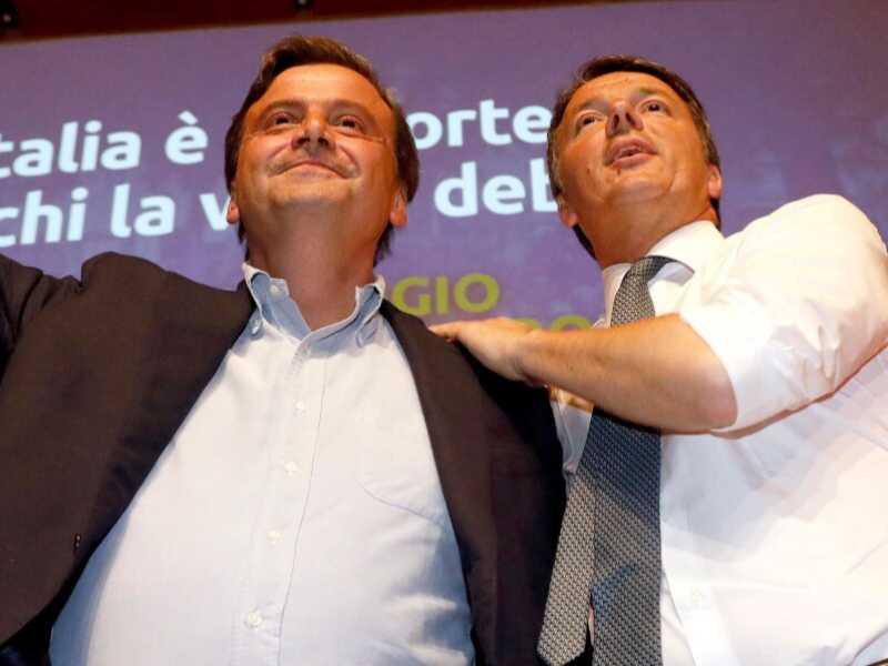 Carlo Calenda e Matteo Renzi (foto LaPresse)