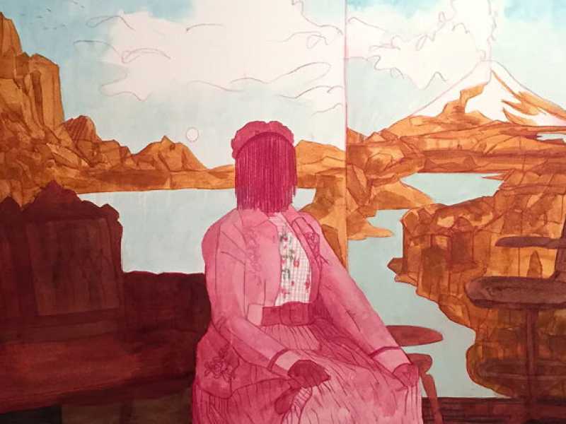 Dipinto di Pamela Phatsimo Sunstrum (dett)