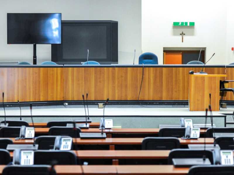 Aula Bunker Pagliarelli, tribunale di Palermo (foto LaPresse)