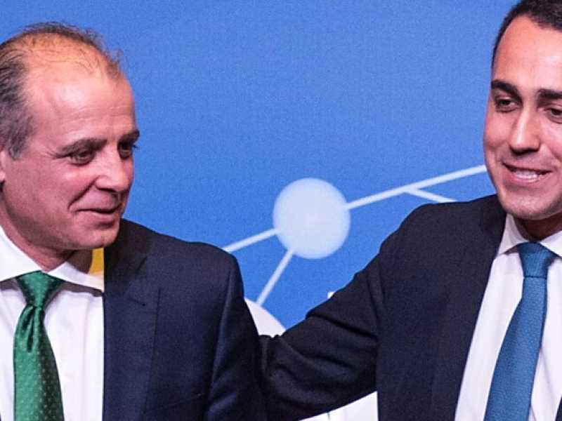 Mimmo Parisi, Luigi Di Maio (foto Roberto Monaldo / LaPresse)