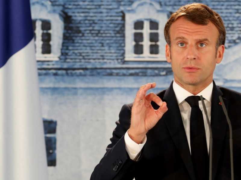Emmanuel Macron (foto LaPresse)