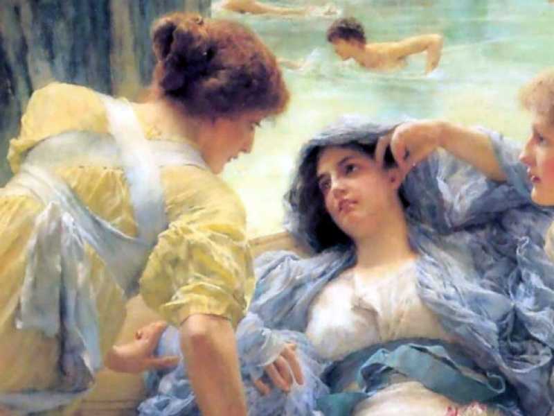 Lawrence Alma-Tadema, &ldquo;Le Terme di Caracalla&rdquo;, olio su tela, 1899 (Wikipedia)