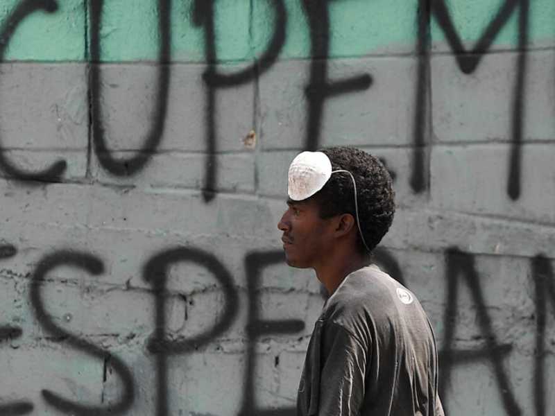 Un'immagine scattata a Caracas (foto LaPresse)