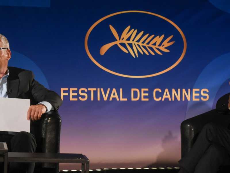 Thierry Fremaux e Pierre Lescure (foto LaPresse)