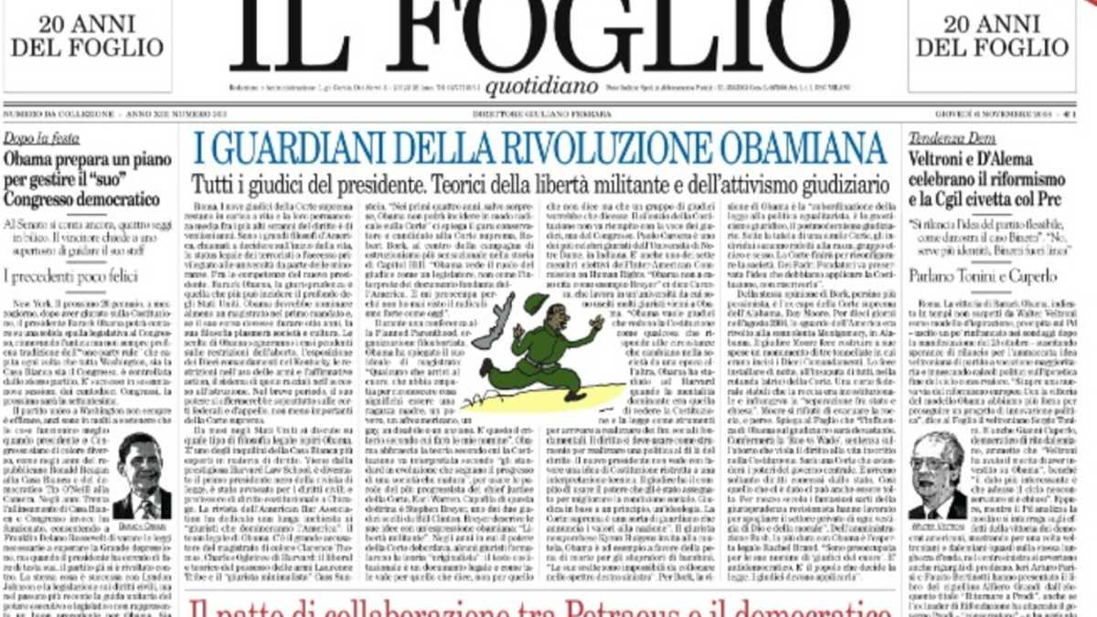 Immagine di Il presidente e il perdente. In regalo il numero speciale del Foglio
