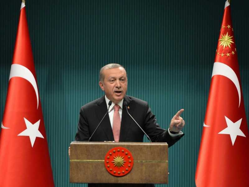 Il presidente turco Recep Tayyip Erdogan (foto LaPresse)