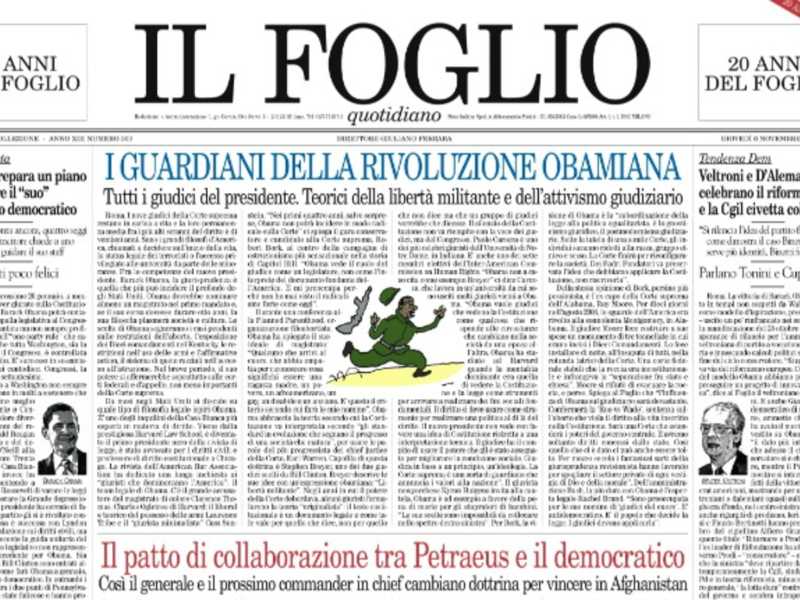 Il presidente e il perdente. In regalo il numero speciale del Foglio