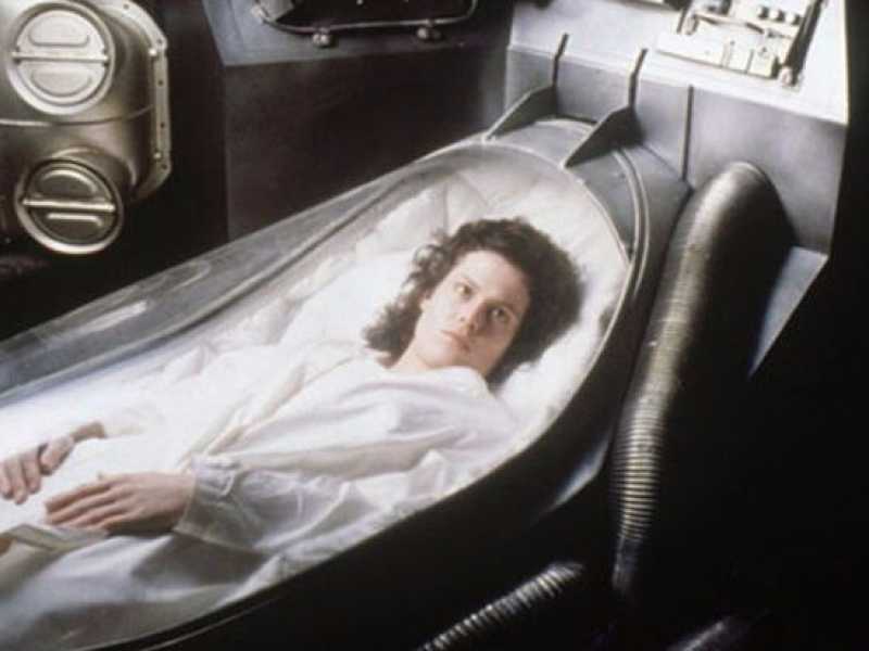 Una scena del film "Alien"
