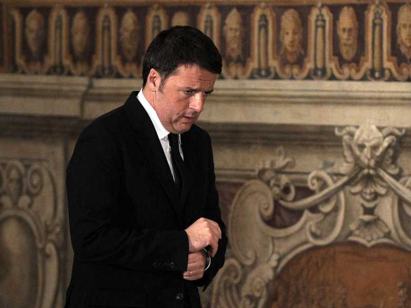 Il presidente del Consiglio Matteo Renzi (foto LaPresse)