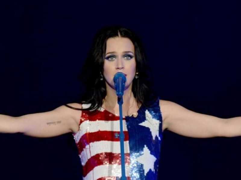 Katy Perry canta per Hillary Clinton (foto LaPresse)
