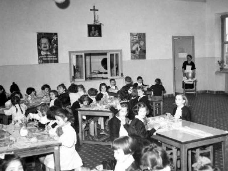 Asilo Vidari, Torino in una foto del 1956 (foto laPresse)