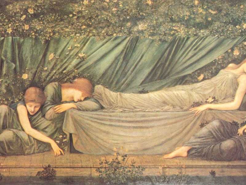 Edward Burne-Jones, la bella addormentata,1872