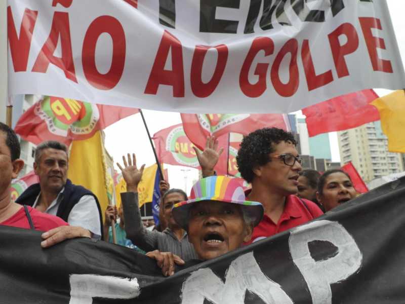 Proteste a Brasilia (foto LaPresse)