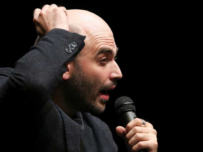 Lo scrittore e giornalista Roberto Saviano (foto LaPresse)