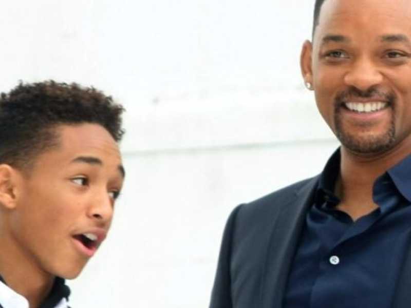 Will Smith e il figlio Jaden (foto LaPresse)