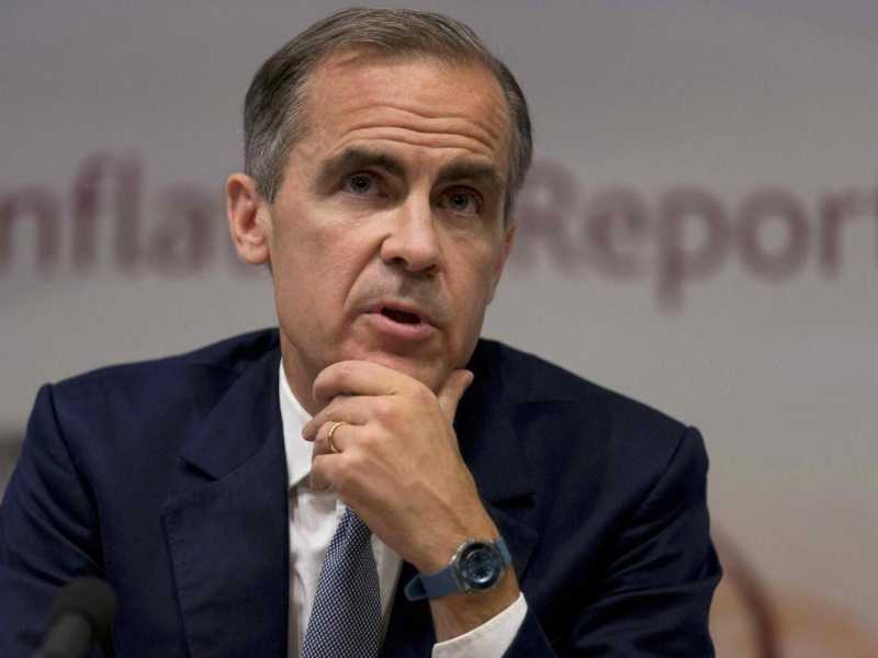 Londra, la conferenza stampa del governatore di Bank of England (foto LaPresse)