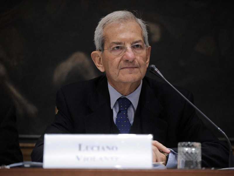 Luciano Violante (foto LaPresse)