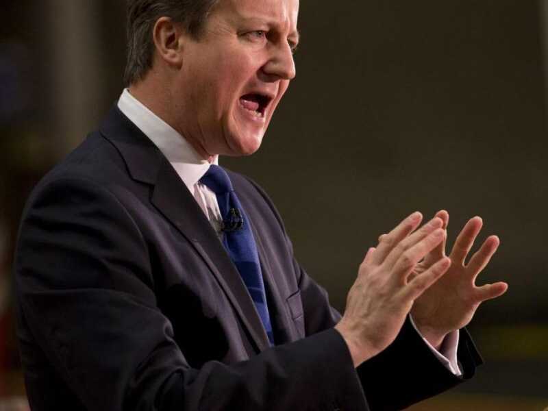 Il premier inglese David Cameron (foto LaPresse)