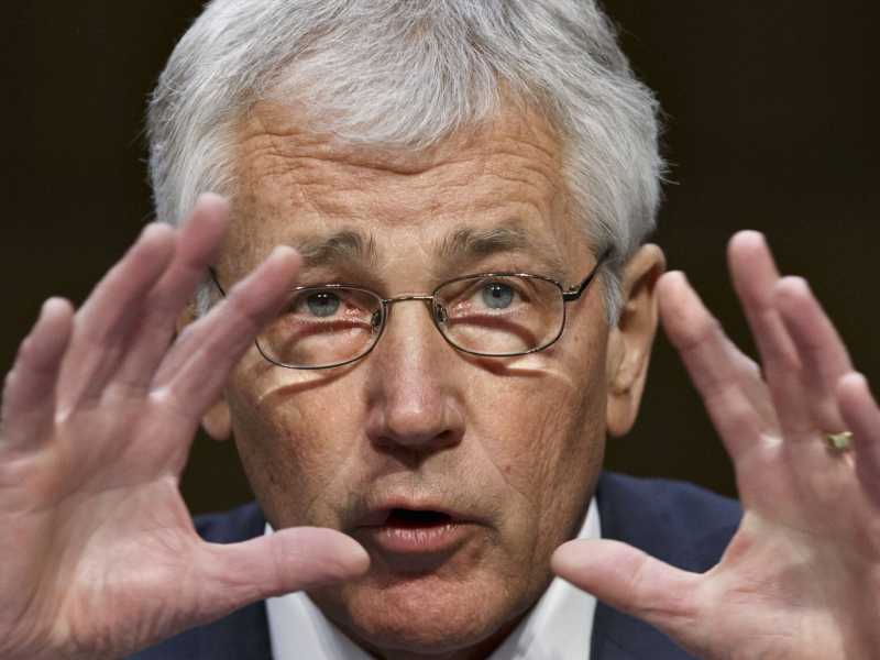 Il segretario della Difesa americana, Chuck Hagel (foto AP)