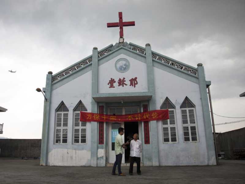 Una chiesa cattolica nella provincia del Zhejiang
