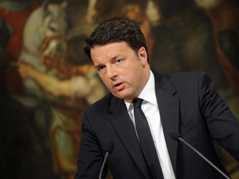 Il presidente del Consiglio Matteo Renzi (foto LaPresse)