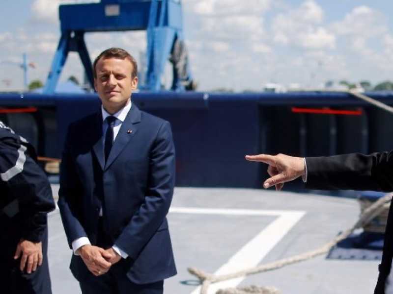 Emmanuel Macron (foto LaPresse)