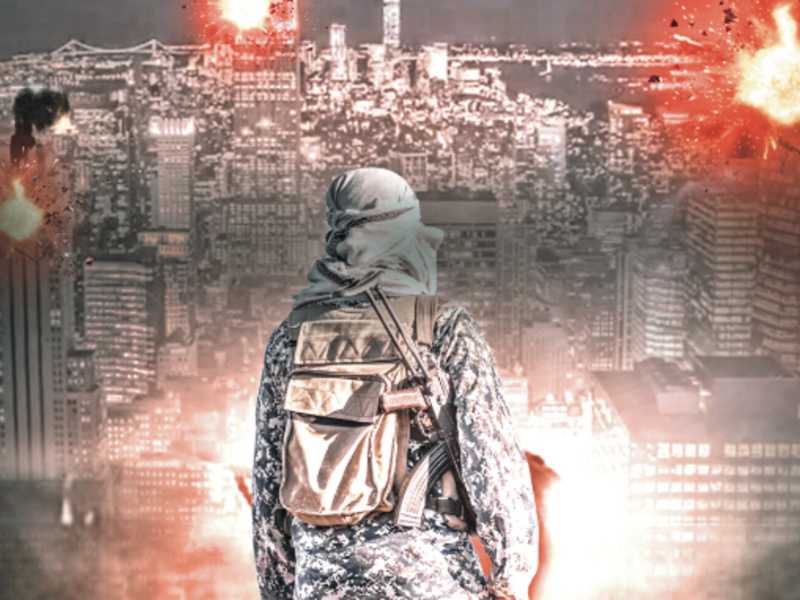 Un dettaglio di un poster della campagna di reclutamento online dello Stato islamico (ha collaborato Marco Arnaboldi)